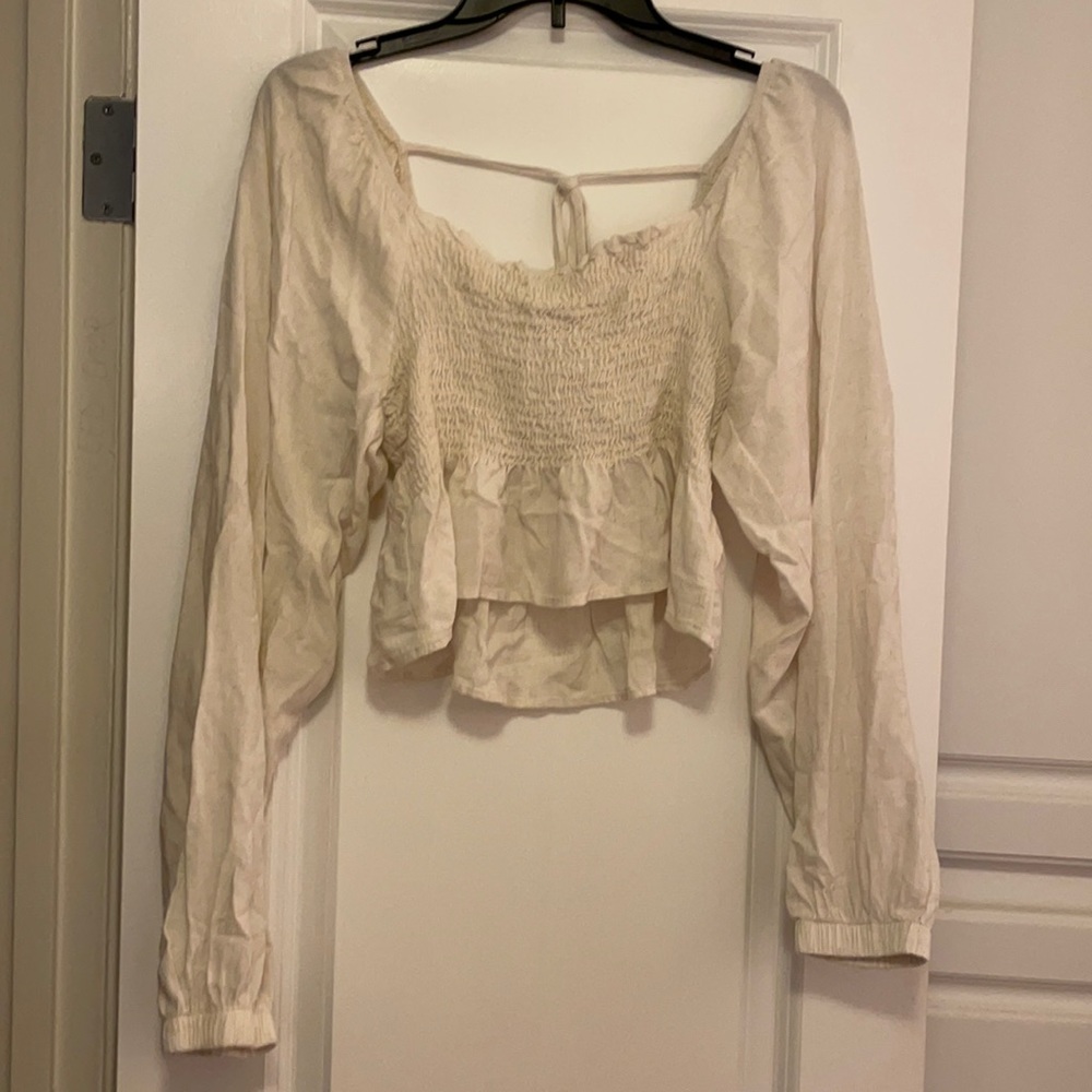 Long sleeve crop top